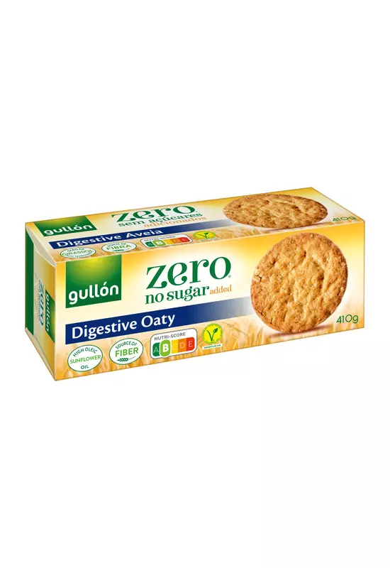 Gullón ZERO - Digestive Oaty zabpelyhes keksz édesítőszerrel 410 g