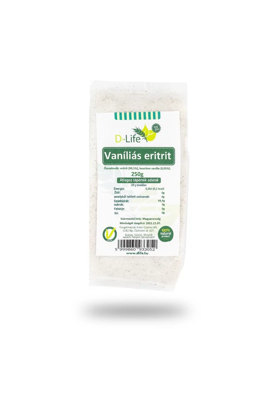 D-life Vaníliás (bourbon) eritrit 250g 