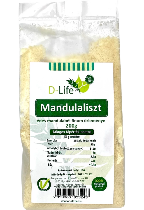 D-life Mandulaliszt  200g 