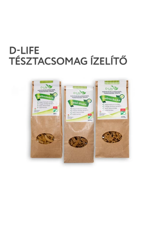 D-life szénhidrátcsökkentett tésztacsomag _ ízelítő