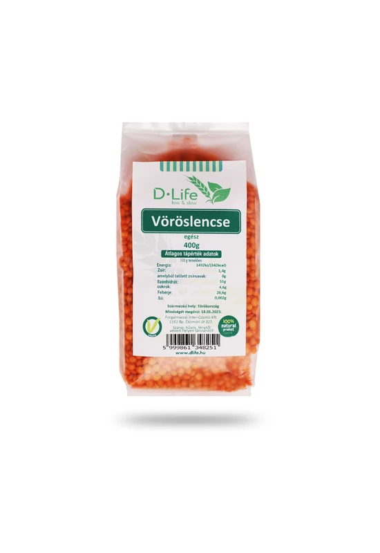 D-life Vöröslencse 400g